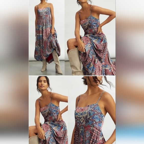 EUC Anthropologie Nikita Mhaisalkar Tiered Maxi Dress, Size 4 - Picture 6 of 16